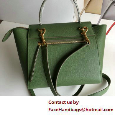 Celine MICRO Belt bag in grained calfskin GREEN 01 2025