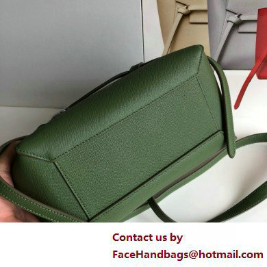 Celine MICRO Belt bag in grained calfskin GREEN 01 2025