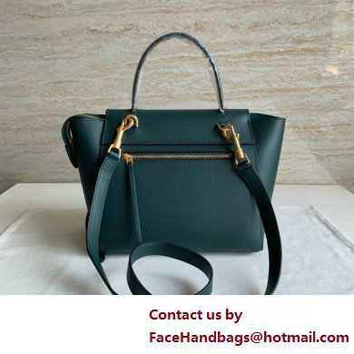 Celine MICRO Belt bag in grained calfskin GREEN 03 2025