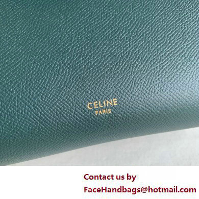 Celine MICRO Belt bag in grained calfskin GREEN 03 2025