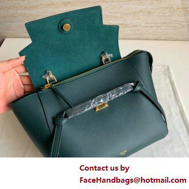 Celine MICRO Belt bag in grained calfskin GREEN 03 2025