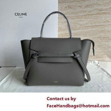 Celine MICRO Belt bag in grained calfskin GRIS ETAIN 2025