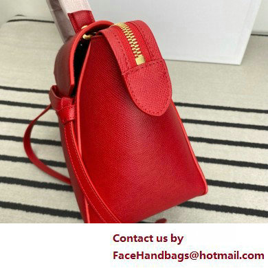 Celine MICRO Belt bag in grained calfskin RED 2025