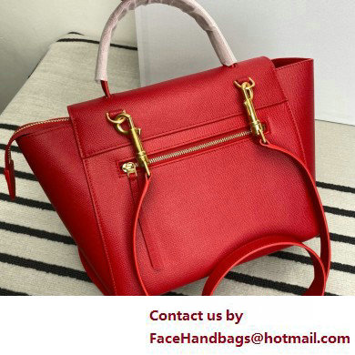 Celine MICRO Belt bag in grained calfskin RED 2025