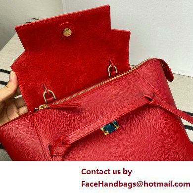 Celine MICRO Belt bag in grained calfskin RED 2025