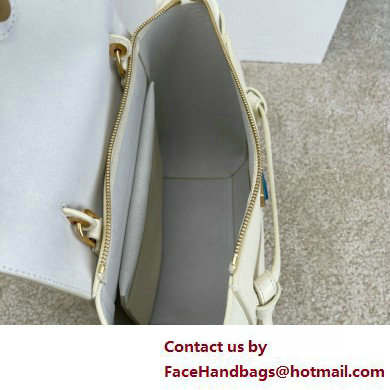 Celine MICRO Belt bag in grained calfskin WHITE 2025