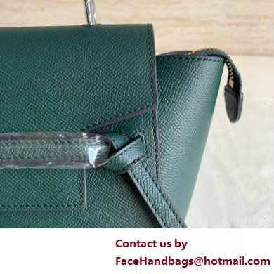 Celine Nano Belt bag in grained calfskin green 05 2025