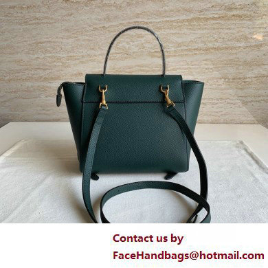 Celine Nano Belt bag in grained calfskin green 05 2025