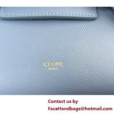 Celine mini belt pico Bag in grained calfskin deep blue 2025