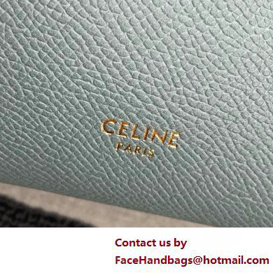 Celine mini belt pico Bag in grained calfskin green 2025