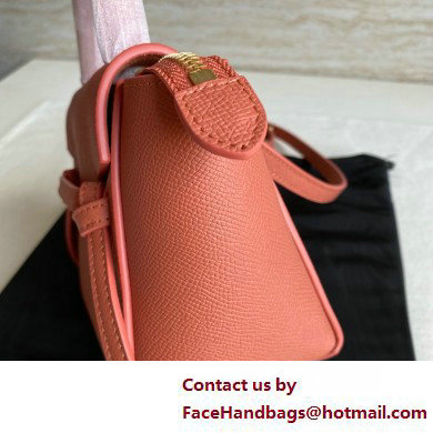 Celine mini belt pico Bag in grained calfskin rose 2025