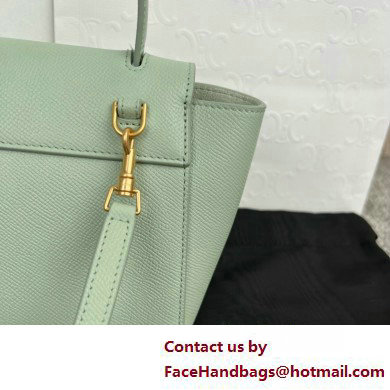 Celine mini belt pico Bag in grained calfskin vert fizz 2025