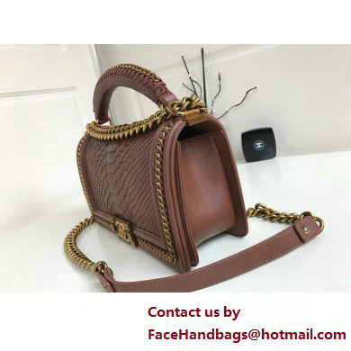 Chanel Chain Boy Flap Medium Bag In Python 06 2025