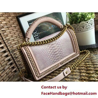 Chanel Chain Boy Flap Medium Bag In Python 08 2025