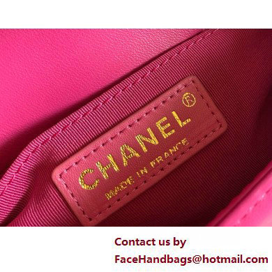 Chanel Chain Boy Flap small Bag In Python fuchsia 2025