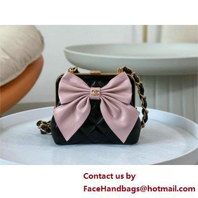 Chanel Clutch with Chain AP4028 black/pink 2025 - Click Image to Close