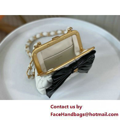 Chanel Clutch with Chain AP4028 white/black 2025