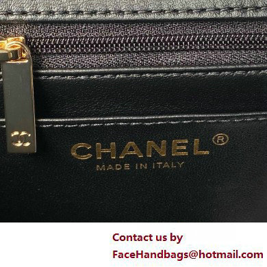 Chanel Mini Flap Bag with Top Handle AS4924 BLACK 2025