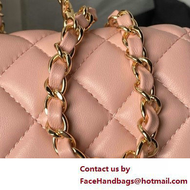 Chanel Mini Flap Bag with Top Handle AS4924 PINK 2025