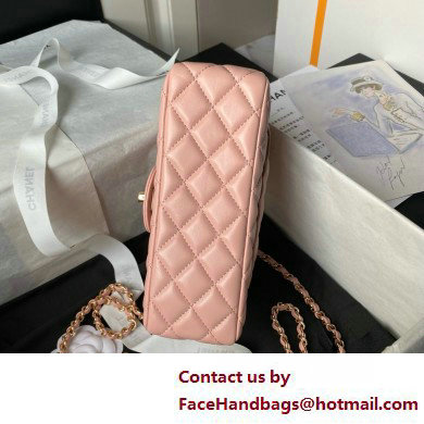 Chanel Mini Flap Bag with Top Handle AS4924 PINK 2025