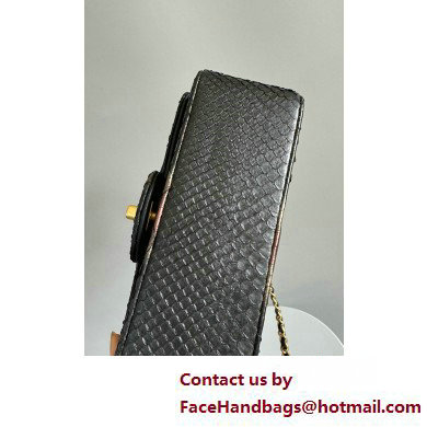 Chanel Mini Flap Bag with Top Handle in python leather AS2431 11 2025