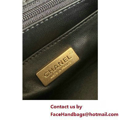 Chanel Mini Flap Bag with Top Handle in python leather AS2431 15 2025