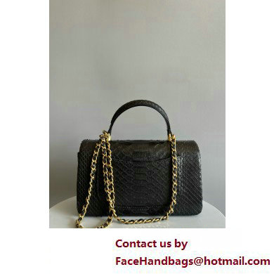 Chanel Mini Flap Bag with Top Handle in python leather AS2431 29 2025