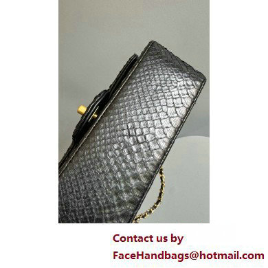 Chanel Mini Flap Bag with Top Handle in python leather AS2431 29 2025