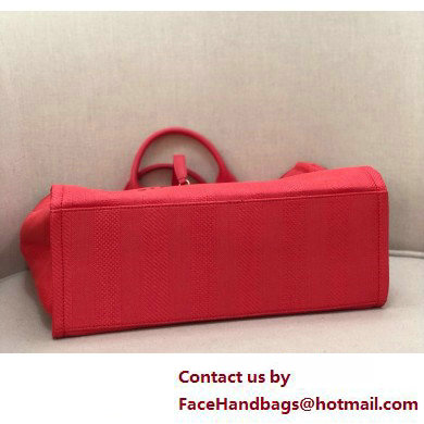 Chanel medium Deauville canvas Tote Bag red 2019