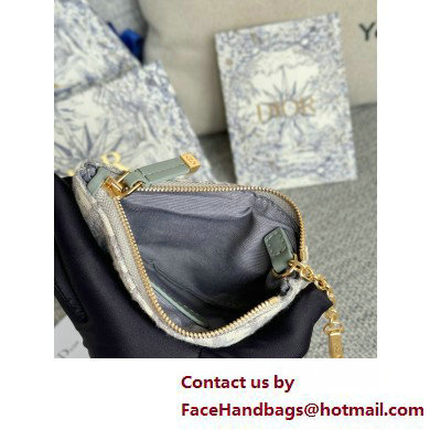 DIOR DiorTravel Myrte Zipped Key Case IN gray Oblique Jacquard 2025