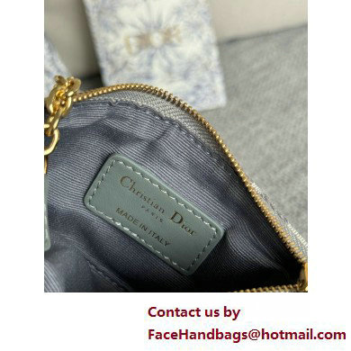 DIOR DiorTravel Myrte Zipped Key Case IN gray Oblique Jacquard 2025