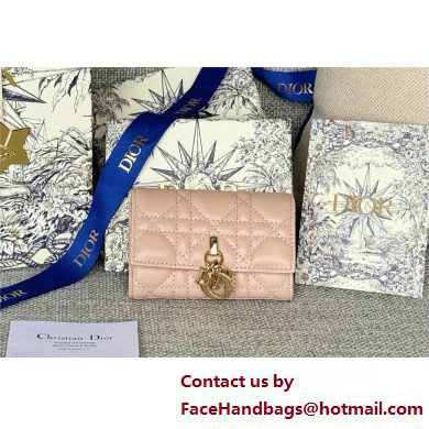 DIOR Dioriviera My Dior Glycine Wallet in powder Pink Cannage Lambskin 2025 - Click Image to Close