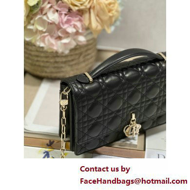 DIOR My Dior Top Handle Bag IN Black Cannage Lambskin 2025