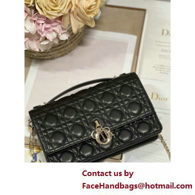 DIOR My Dior Top Handle Bag IN Black Cannage Lambskin 2025