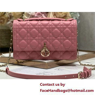 DIOR My Dior Top Handle Bag IN PINK Cannage Lambskin 2025