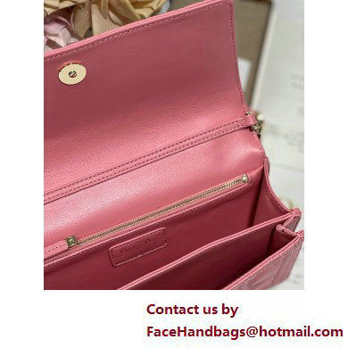 DIOR My Dior Top Handle Bag IN PINK Cannage Lambskin 2025