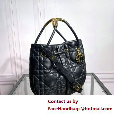 Dior Medium Nolita Bag in Black Macrocannage Lambskin 2025