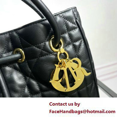 Dior Medium Nolita Bag in Black Macrocannage Lambskin 2025