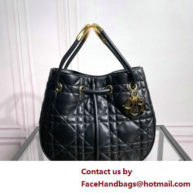 Dior Medium Nolita Bag in Black Macrocannage Lambskin 2025