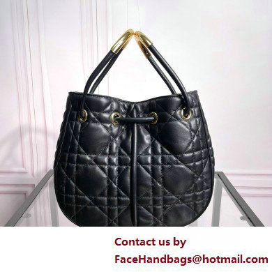 Dior Medium Nolita Bag in Black Macrocannage Lambskin 2025