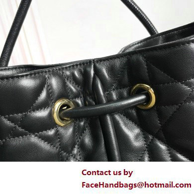 Dior Medium Nolita Bag in Black Macrocannage Lambskin 2025