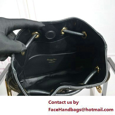 Dior Medium Nolita Bag in Black Macrocannage Lambskin 2025