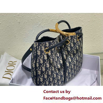 Dior Medium Nolita Bag in blue Oblique Jacquard 2025