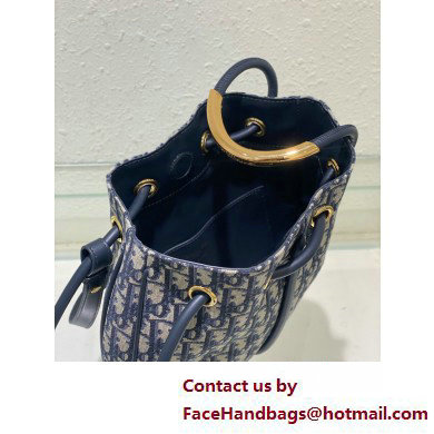 Dior Medium Nolita Bag in blue Oblique Jacquard 2025