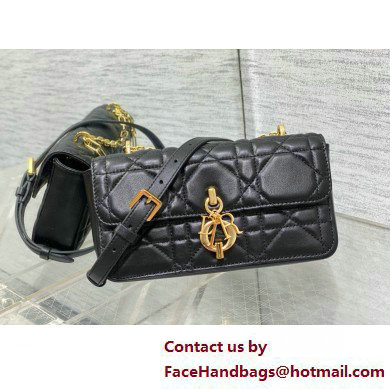 Dior Miss Daisy Mini Bag IN Black Macrocannage Lambskin 2025