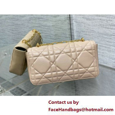 Dior Miss Daisy Mini Bag IN NUDE Macrocannage Lambskin 2025