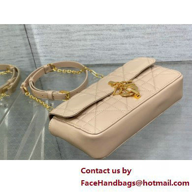 Dior Miss Daisy Mini Bag IN NUDE Macrocannage Lambskin 2025