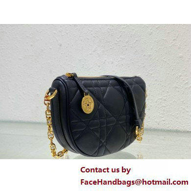 Diorstar Callisto Bag in Black Macrocannage Lambskin 2025