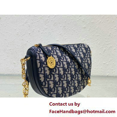 Diorstar Callisto Bag in blue Oblique Jacquard 2025