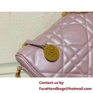 Diorstar Callisto Bag in pink Macrocannage Lambskin 2025